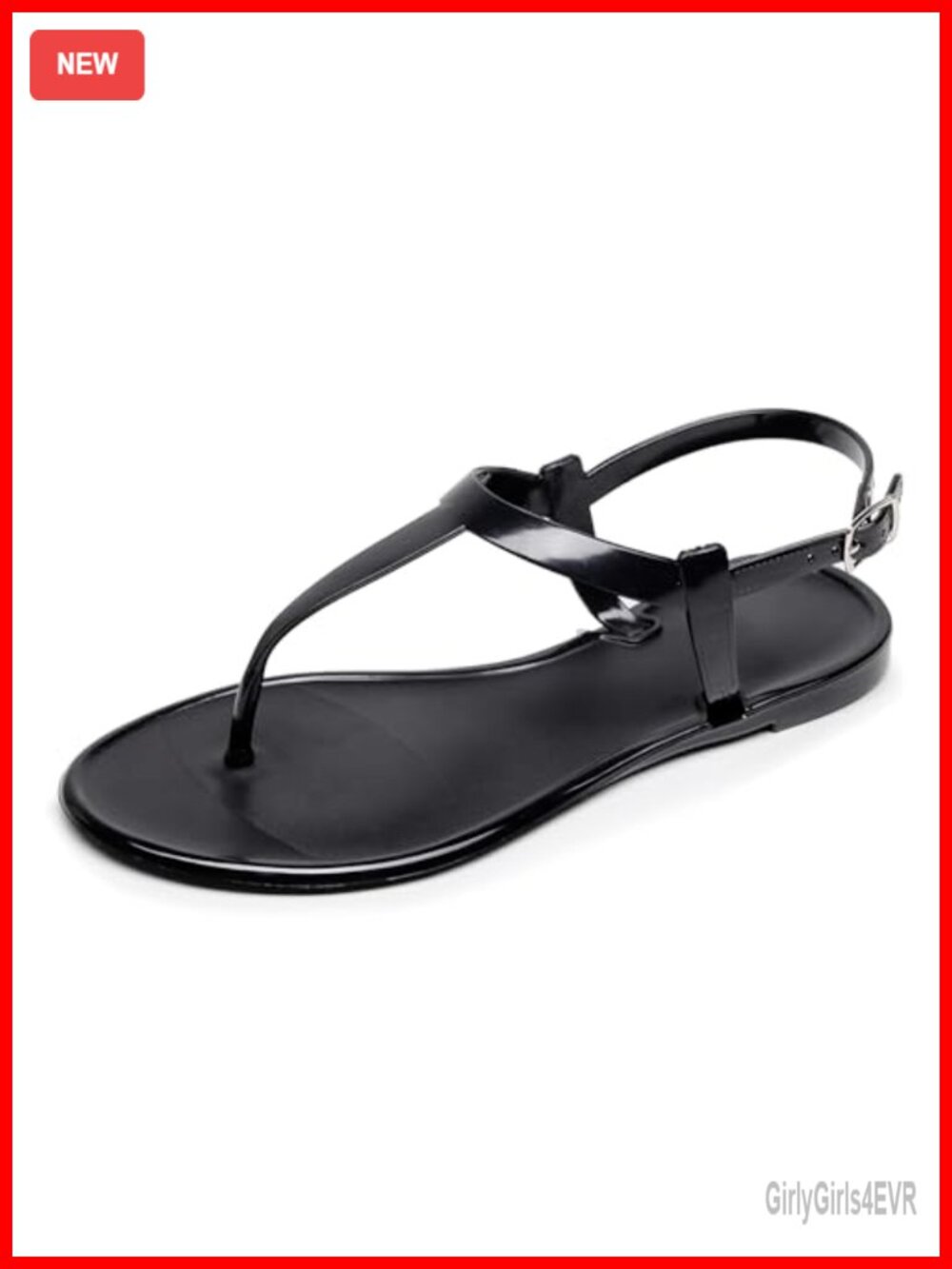 Women's Jelly Sandals Thong Flip Flops Clear Dress Slipper Summer Beach Quick